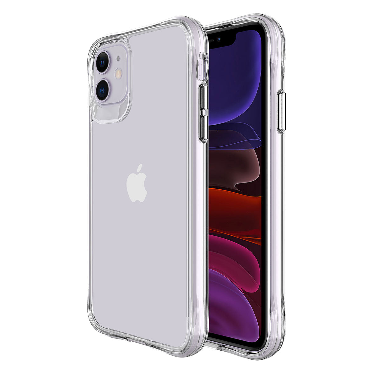 Apple iPhone 11 Uyumlu Kılıf Zore Şeffaf Ultra İnce Airbag Tasarımlı Okka Kapak