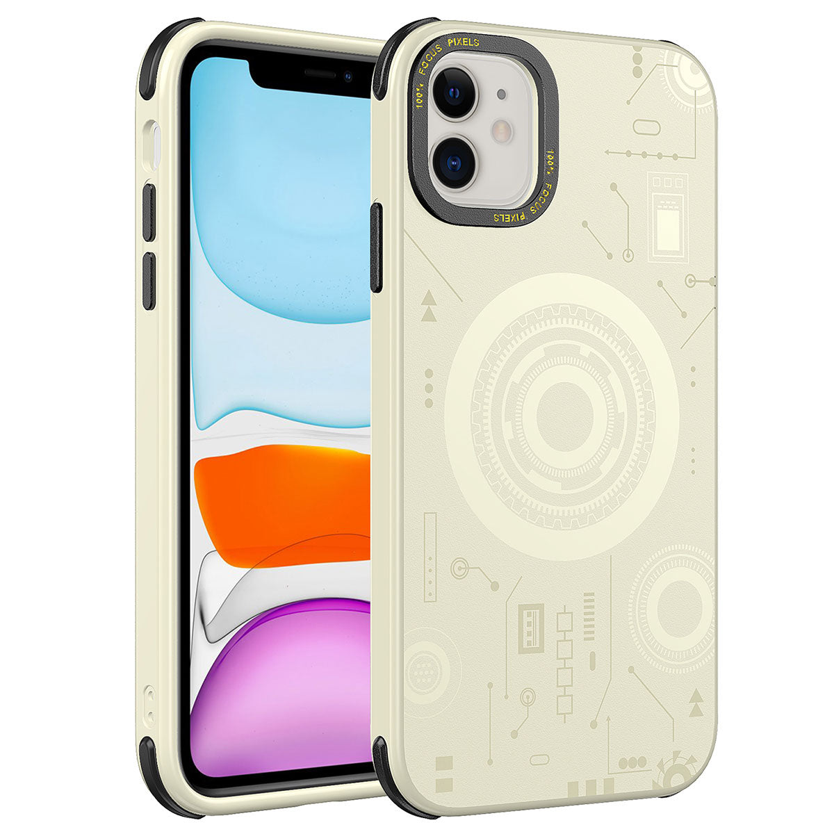 Apple iPhone 11 Uyumlu Kılıf Zore Wireless Şarj Özellikli Desenli Hot Kapak