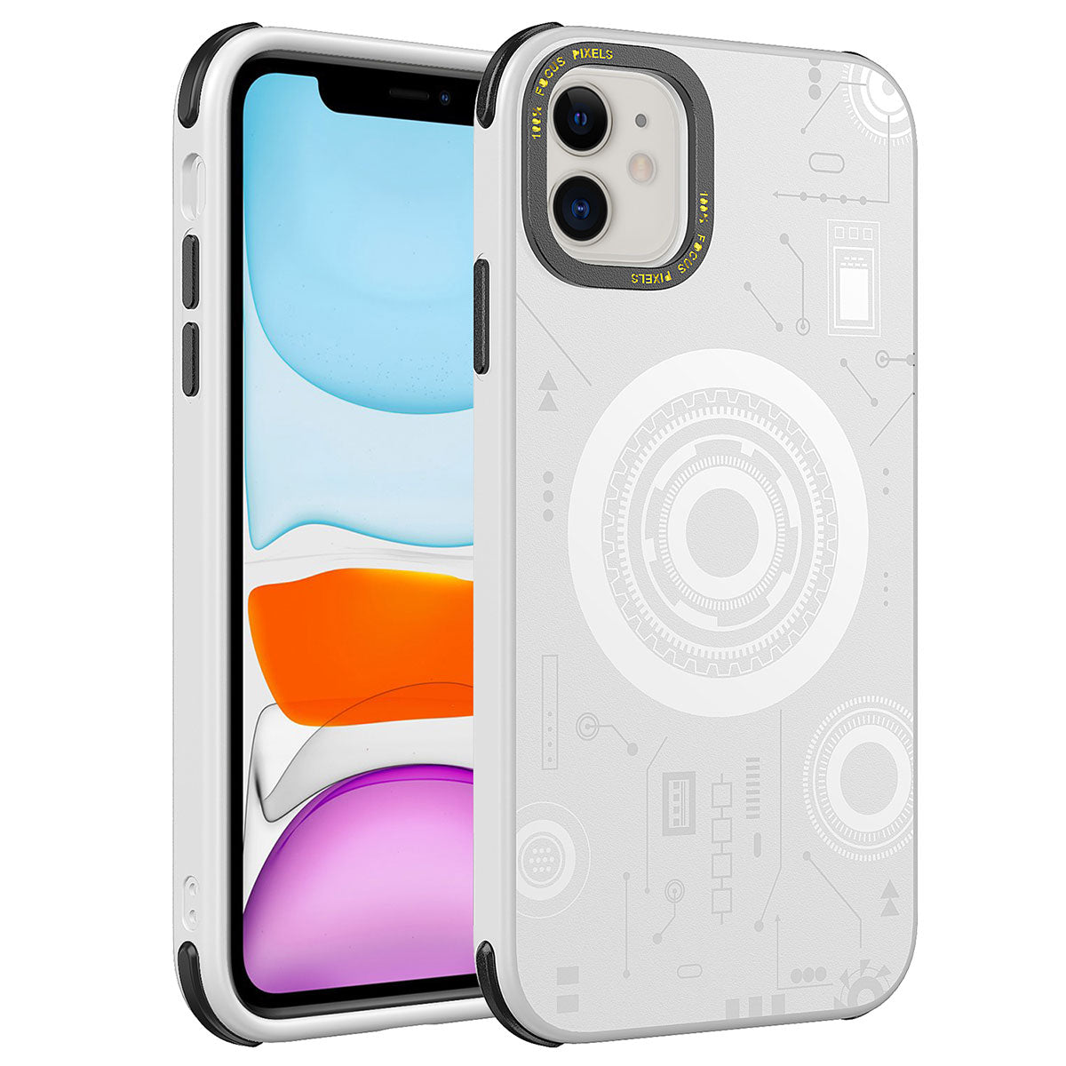 Apple iPhone 11 Uyumlu Kılıf Zore Wireless Şarj Özellikli Desenli Hot Kapak
