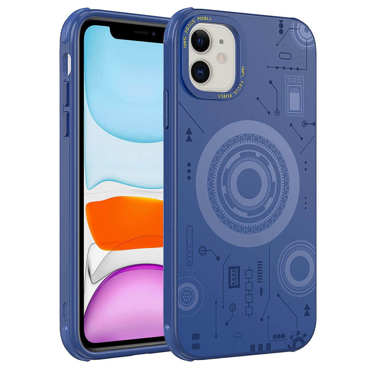 Apple iPhone 11 Uyumlu Kılıf Zore Wireless Şarj Özellikli Desenli Hot Kapak