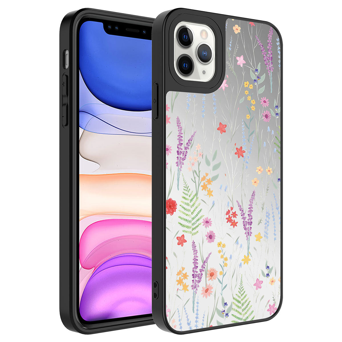 Apple iPhone 11 Pro Uyumlu Kılıf Aynalı Desenli Kamera Korumalı Parlak Zore Mirror Kapak