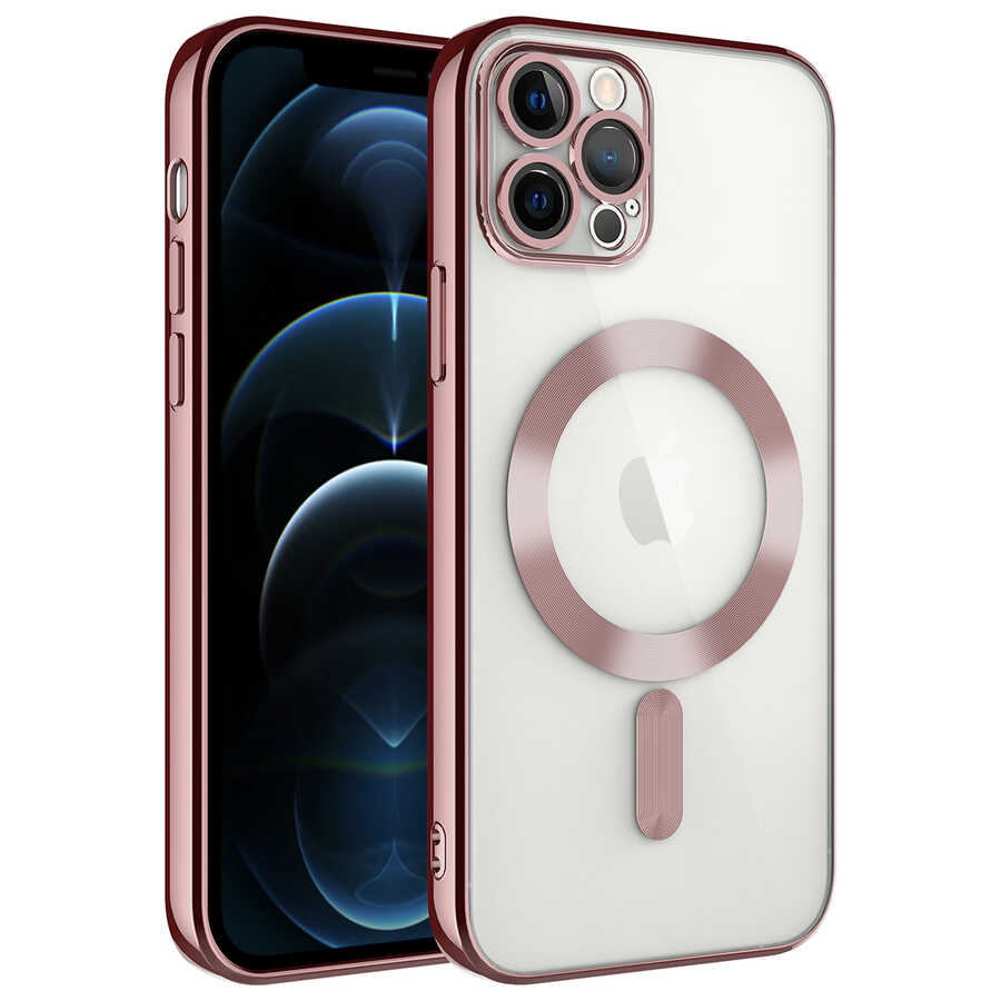 Apple iPhone 11 Pro Uyumlu Kılıf Kamera Korumalı M-safe Wireless Şarj Özellikli Zore Demre Kapak