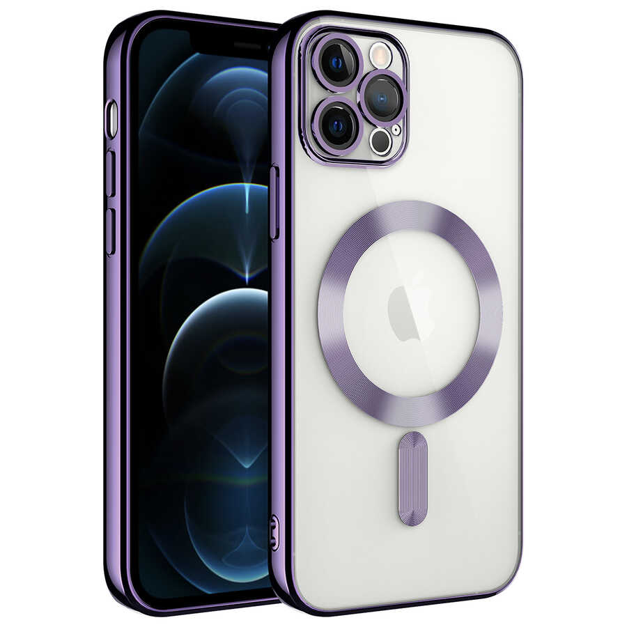 Apple iPhone 11 Pro Uyumlu Kılıf Kamera Korumalı M-safe Wireless Şarj Özellikli Zore Demre Kapak