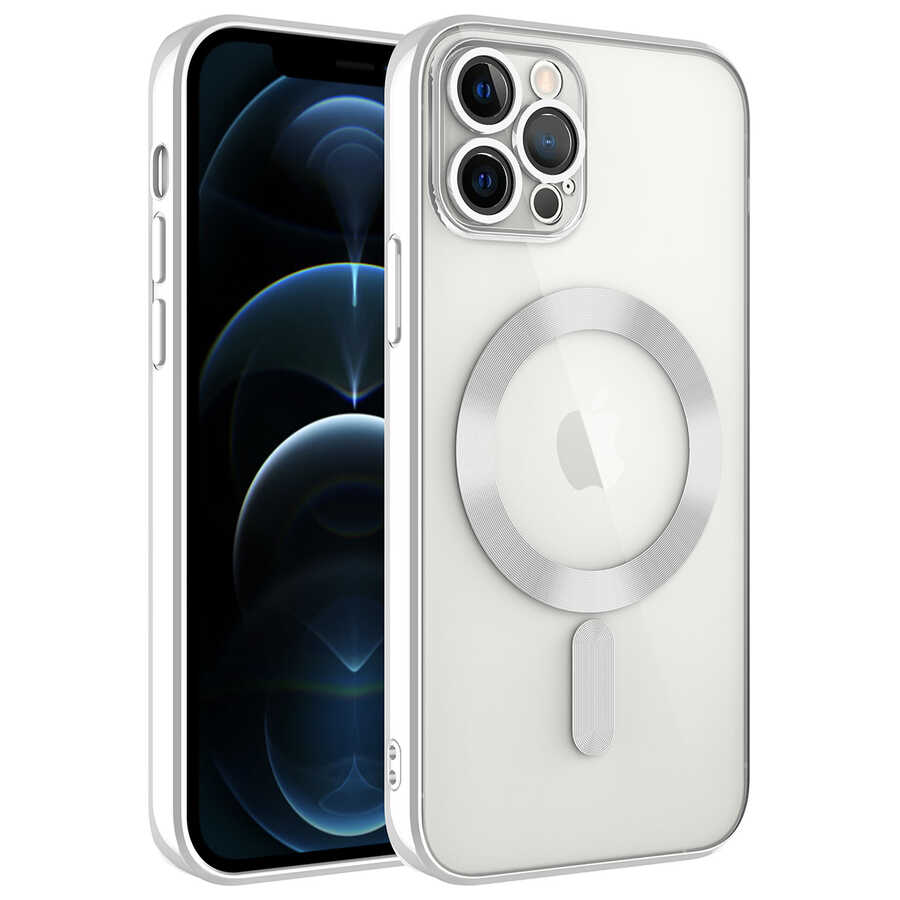 Apple iPhone 11 Pro Uyumlu Kılıf Kamera Korumalı M-safe Wireless Şarj Özellikli Zore Demre Kapak
