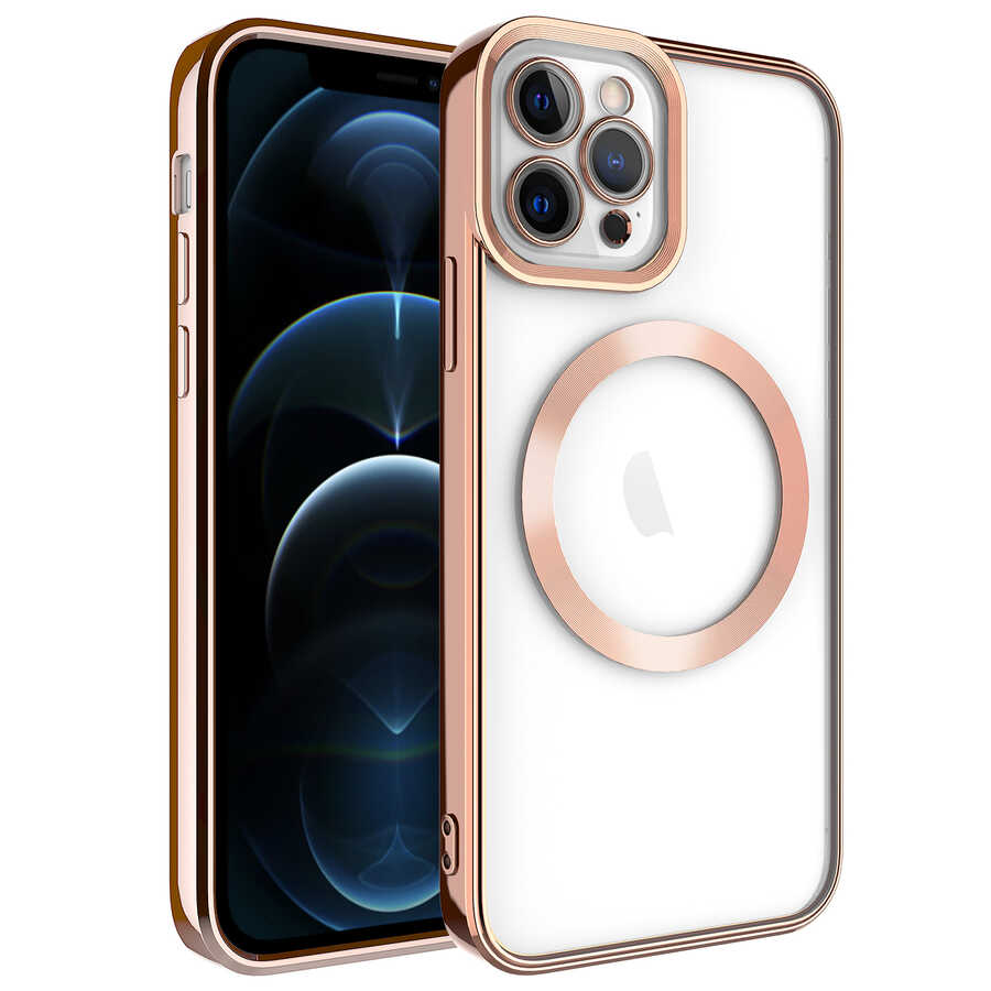 Apple iPhone 11 Pro Uyumlu Kılıf M-safe Wireless Şarj Özellikli Zore Setro Silikon