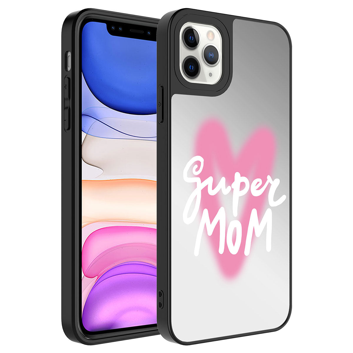 Apple iPhone 11 Pro Max Uyumlu Kılıf Aynalı Desenli Kamera Korumalı Parlak Zore Mirror Kapak