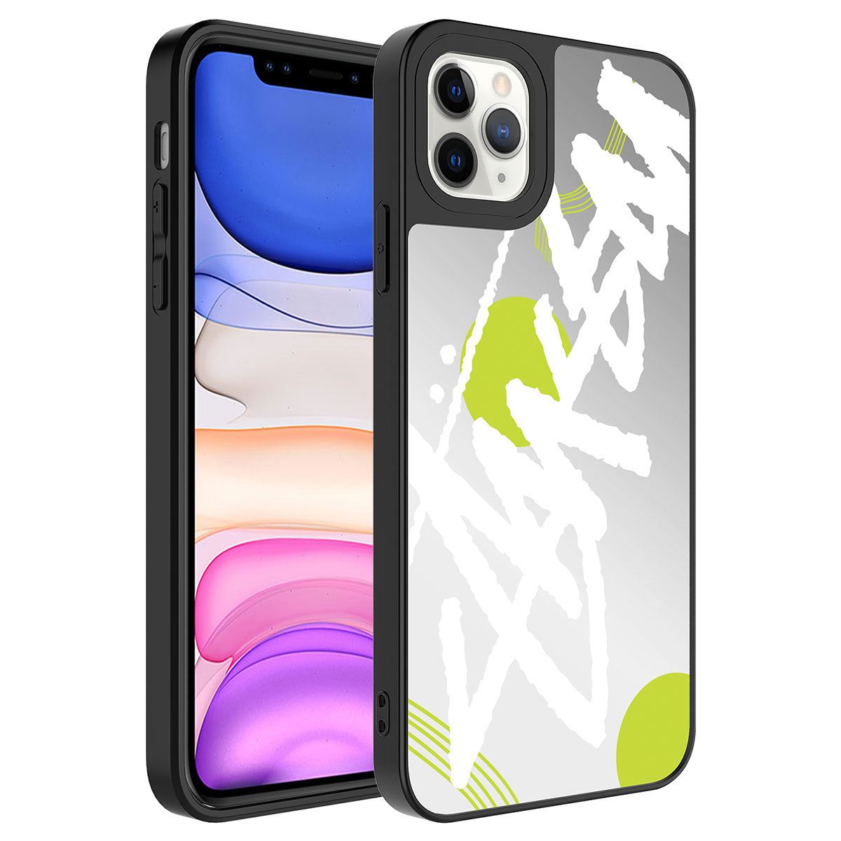 Apple iPhone 11 Pro Max Uyumlu Kılıf Aynalı Desenli Kamera Korumalı Parlak Zore Mirror Kapak