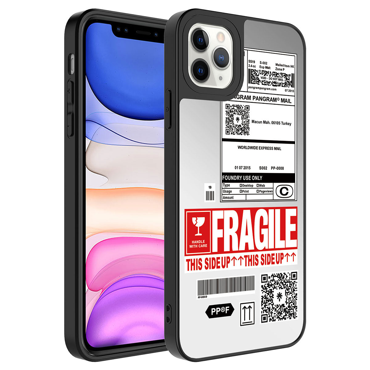 Apple iPhone 11 Pro Max Uyumlu Kılıf Aynalı Desenli Kamera Korumalı Parlak Zore Mirror Kapak
