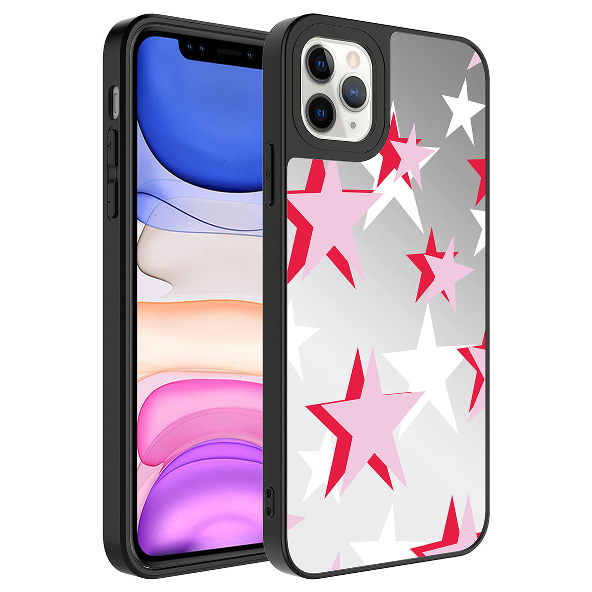 Apple iPhone 11 Pro Max Uyumlu Kılıf Aynalı Desenli Kamera Korumalı Parlak Zore Mirror Kapak