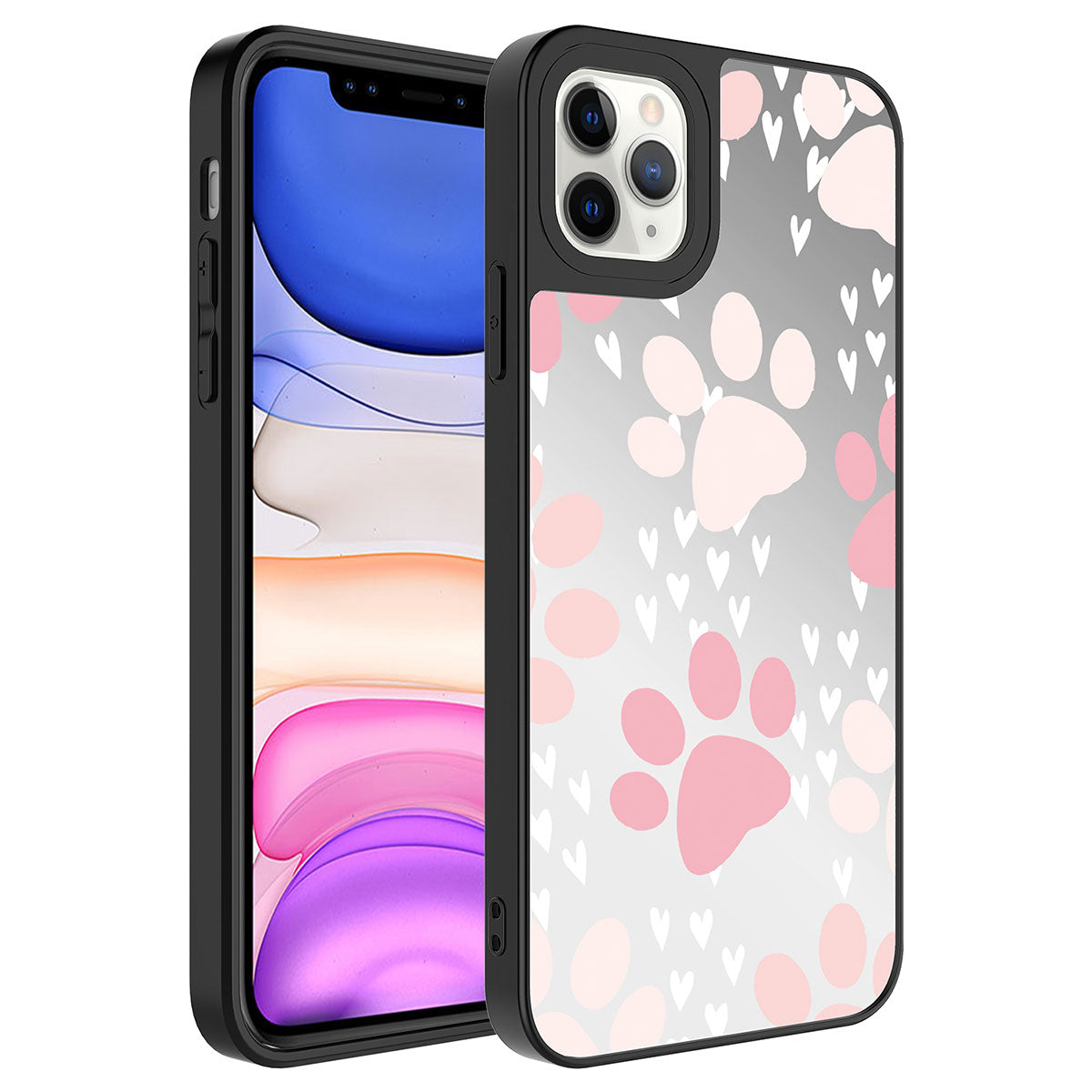 Apple iPhone 11 Pro Max Uyumlu Kılıf Aynalı Desenli Kamera Korumalı Parlak Zore Mirror Kapak