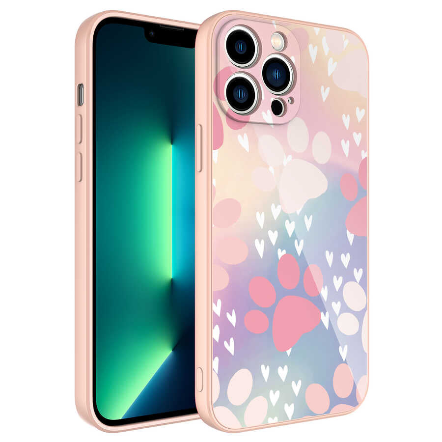 Apple iPhone 11 Pro Max Uyumlu Kılıf Kamera Korumalı Desenli Sert Silikon Zore Epoksi Kapak