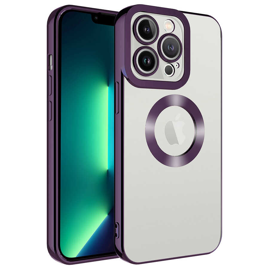 Apple iPhone 11 Pro Max Uyumlu Kılıf Kamera Korumalı Logo Gösteren Zore Omega Kapak
