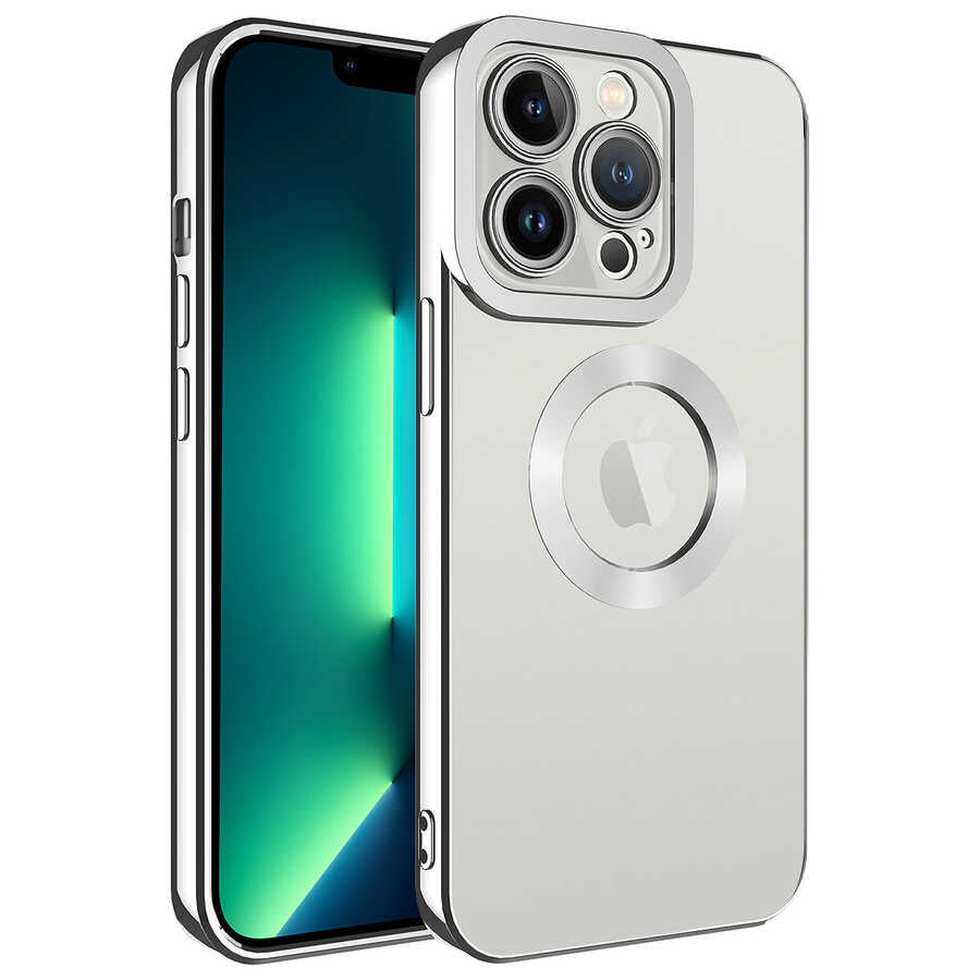 Apple iPhone 11 Pro Max Uyumlu Kılıf Kamera Korumalı Logo Gösteren Zore Omega Kapak