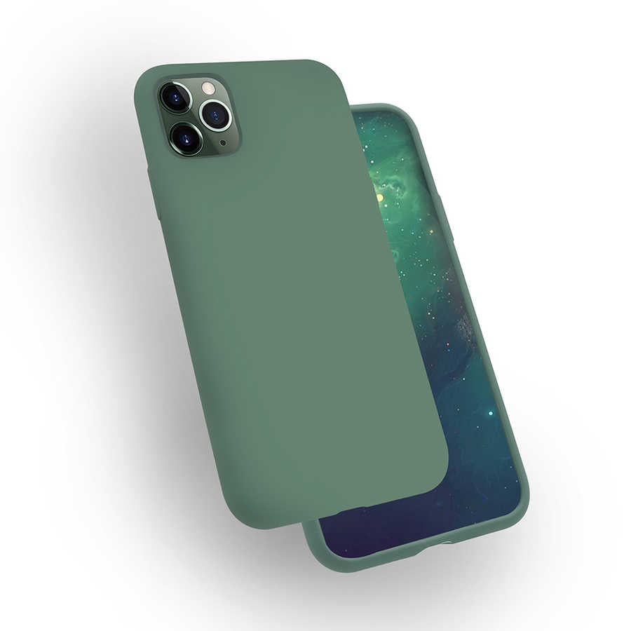 Apple iPhone 11 Pro Max Uyumlu Kılıf Zore Silk Silikon