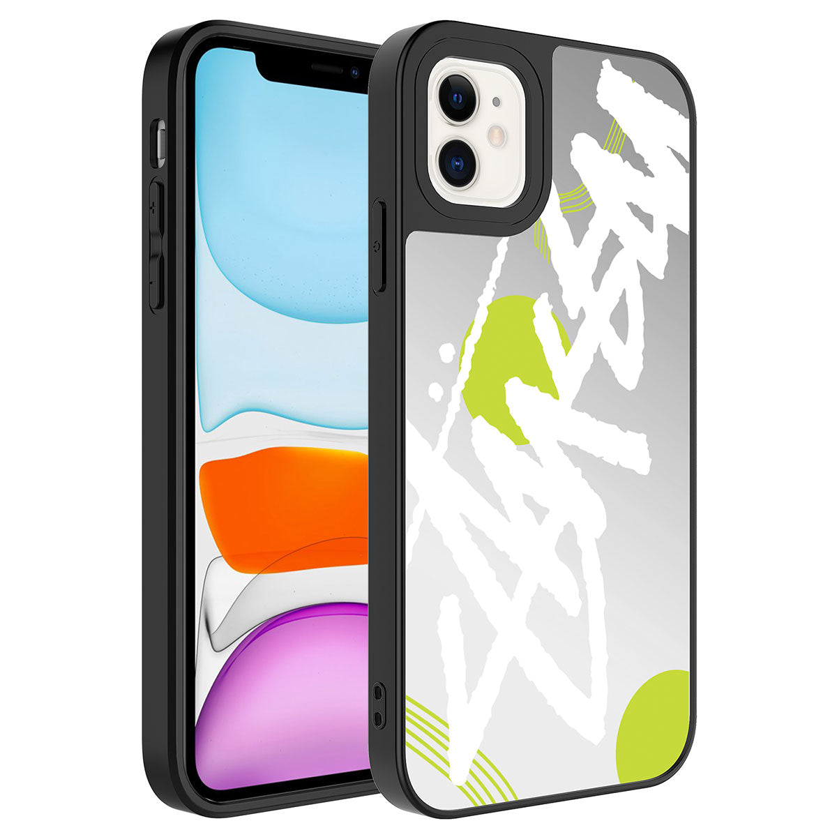 Apple iPhone 12 Uyumlu Kılıf Aynalı Desenli Kamera Korumalı Parlak Zore Mirror Kapak