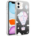 Apple iPhone 12 Uyumlu Kılıf Desenli Zore Silver Sert Kapak