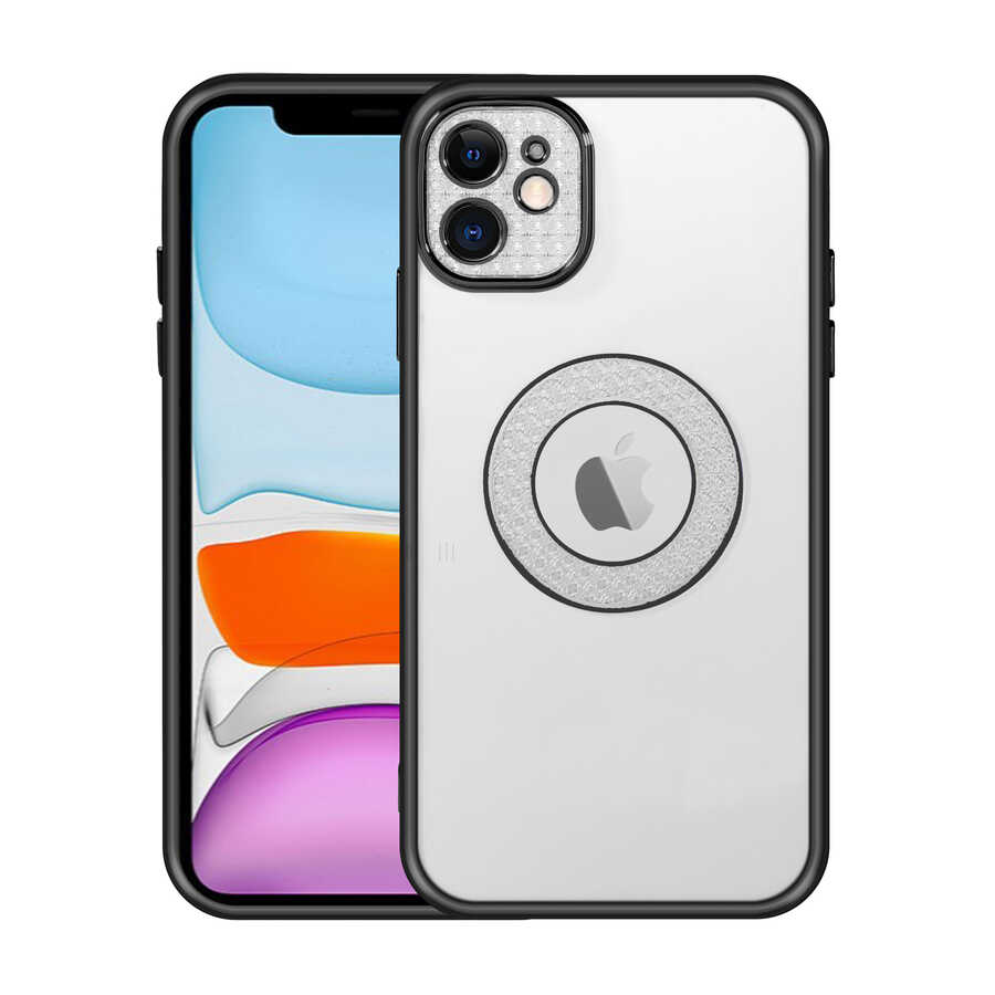 Apple iPhone 12 Uyumlu Kılıf Kamera Korumalı Logo Gösteren Zore Esta Kapak