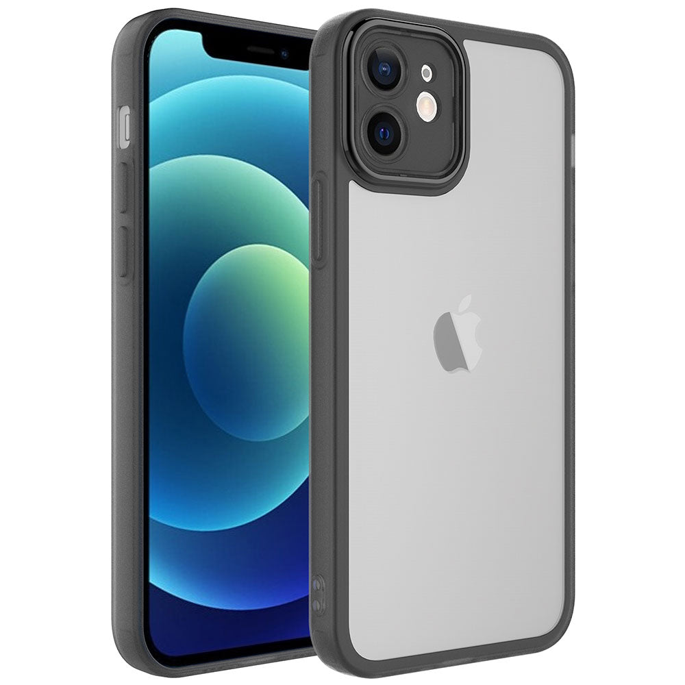 Apple iPhone 12 Uyumlu Kılıf Kamera Korumalı Transparan Zore Post Kapak