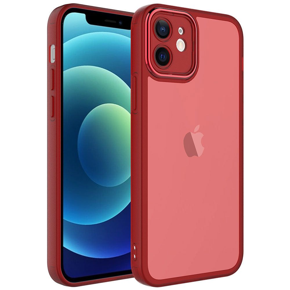 Apple iPhone 12 Uyumlu Kılıf Kamera Korumalı Transparan Zore Post Kapak