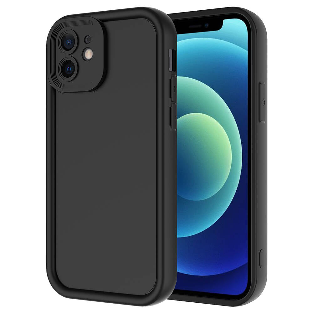 Apple iPhone 12 Uyumlu Kılıf Kamera Korumalı Zore Ananas Kapak