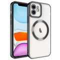 Apple iPhone 12 Uyumlu Kılıf M-safe Wireless Şarj Özellikli Zore Setro Silikon