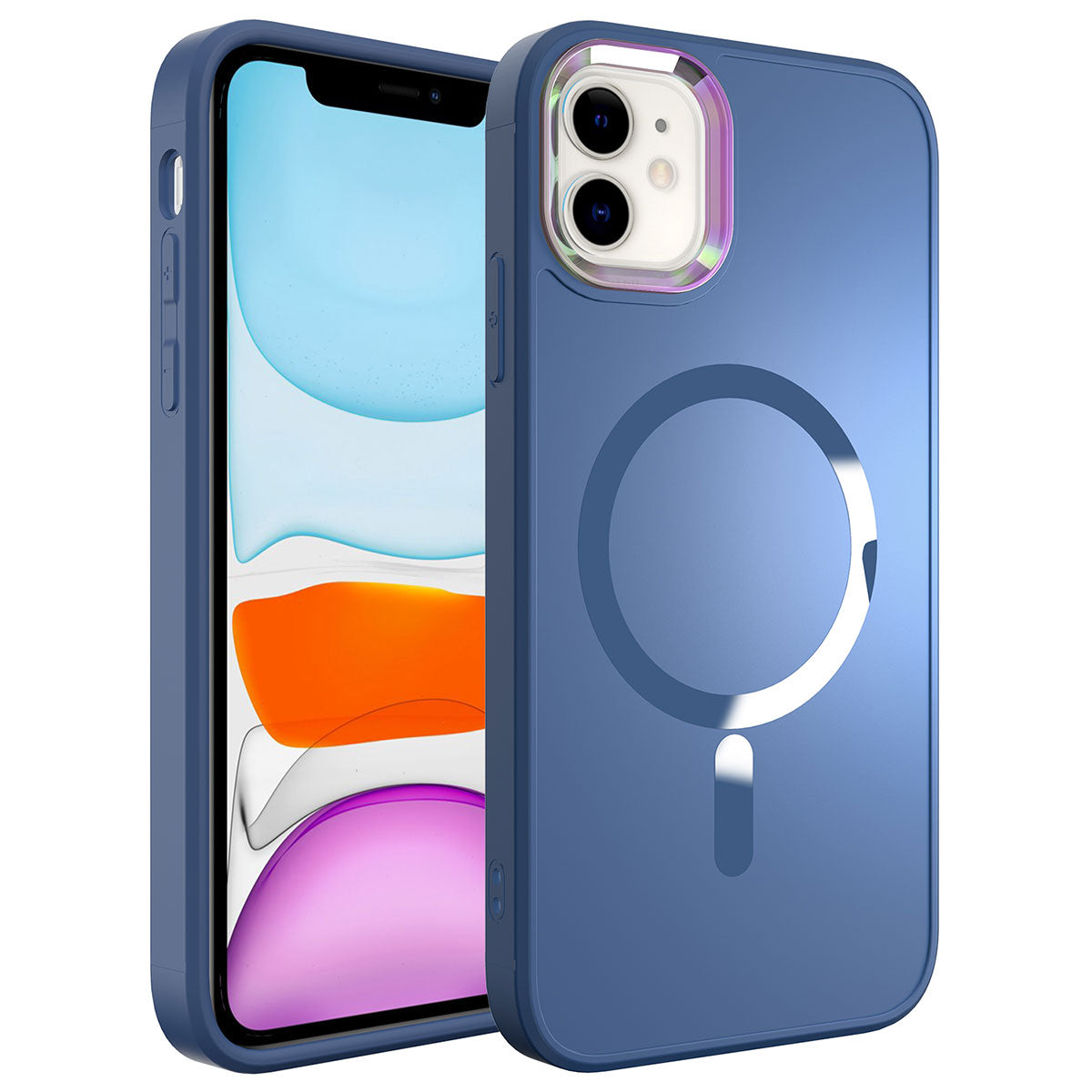 Apple iPhone 12 Uyumlu Kılıf M-safe Wireless Şarj Özellikli Zore Stil Kapak