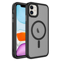 Apple iPhone 12 Uyumlu Kılıf Mat Arka Yüzey Wireless Şarj Özellikli Zore Flet M-safe Kapak