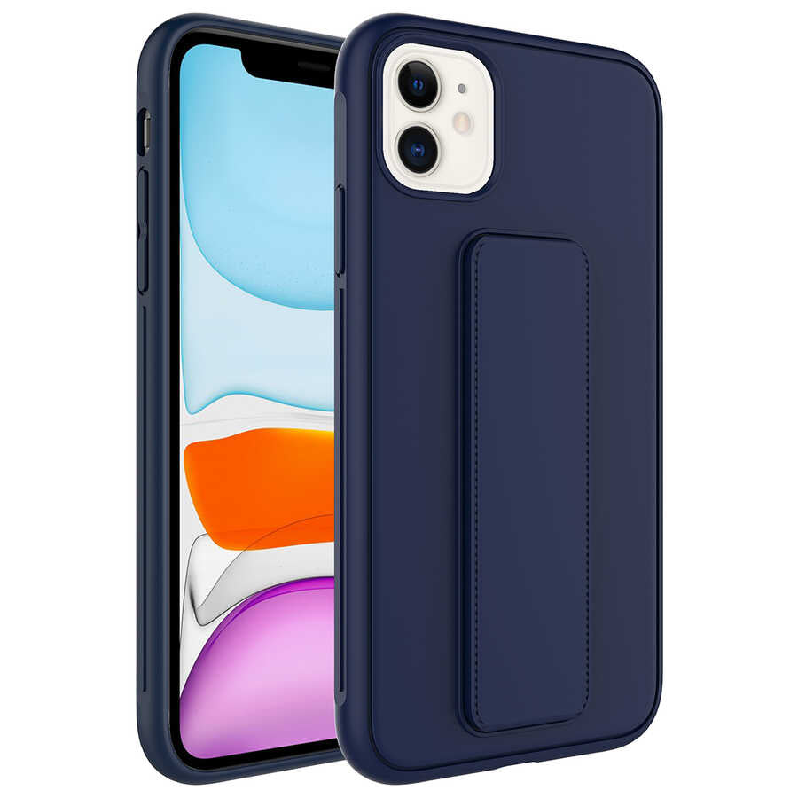 Apple iPhone 12 Uyumlu Kılıf Zore Qstand Kapak