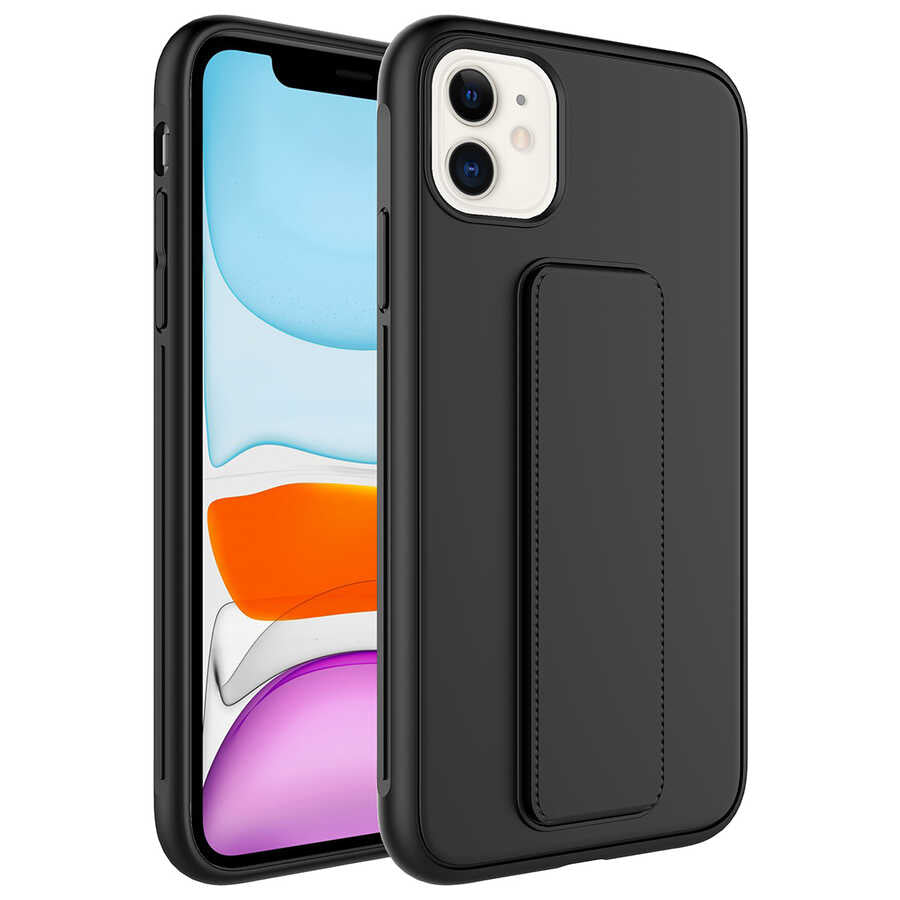 Apple iPhone 12 Uyumlu Kılıf Zore Qstand Kapak