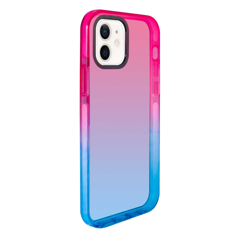 Apple iPhone 12 Uyumlu Kılıf Zore Renkli Punto Kapak