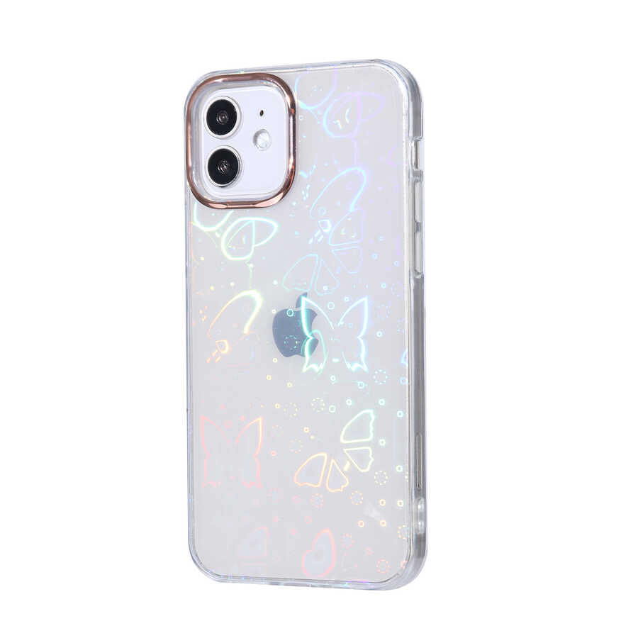 Apple iPhone 12 Uyumlu Kılıf Zore Sidney Desenli Sert Kapak