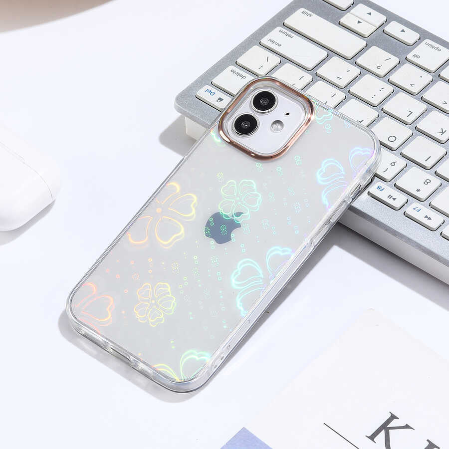 Apple iPhone 12 Uyumlu Kılıf Zore Sidney Desenli Sert Kapak