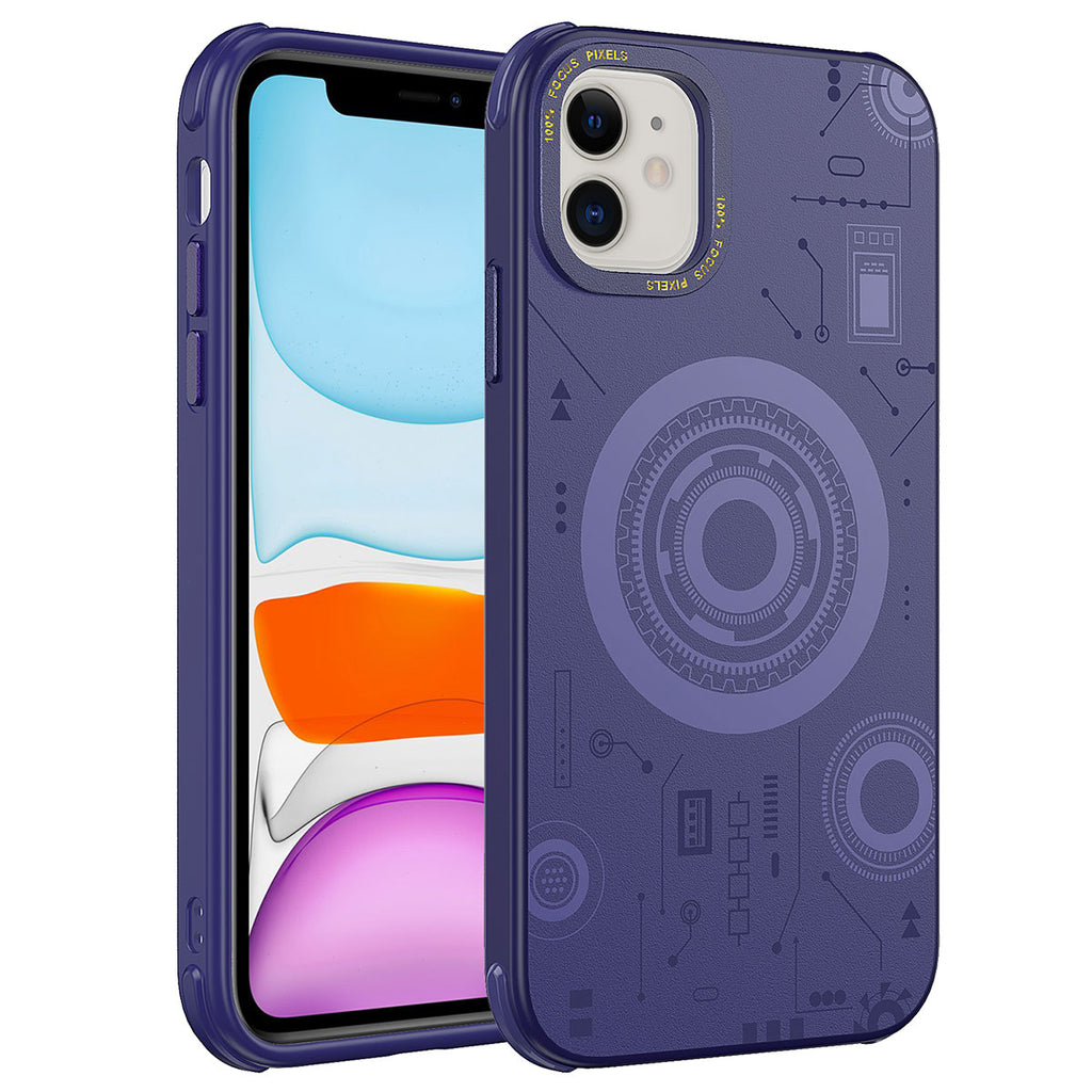 Apple iPhone 12 Uyumlu Kılıf Zore Wireless Şarj Özellikli Desenli Hot Kapak
