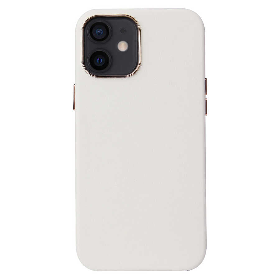 Apple iPhone 12 Mini Uyumlu Kılıf Zore Leathersafe Wireless Kapak