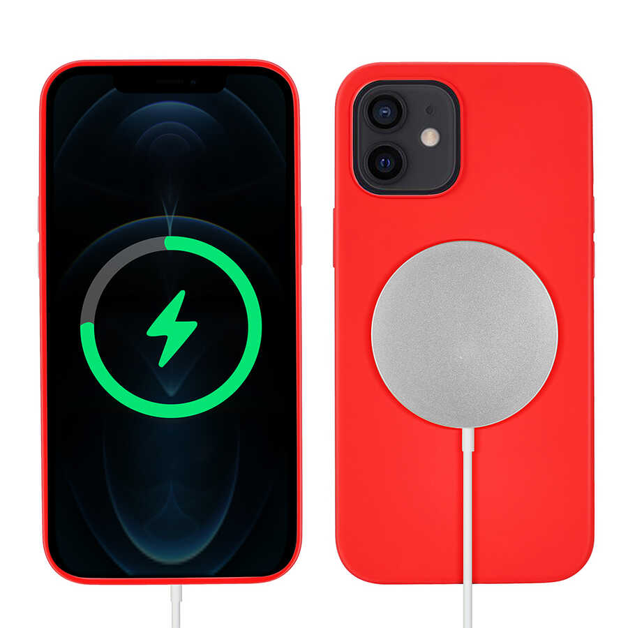 Apple iPhone 12 Mini Uyumlu Kılıf Zore Silksafe Wireless Kapak