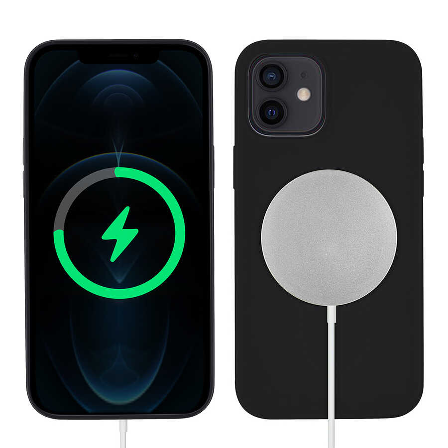 Apple iPhone 12 Mini Uyumlu Kılıf Zore Silksafe Wireless Kapak