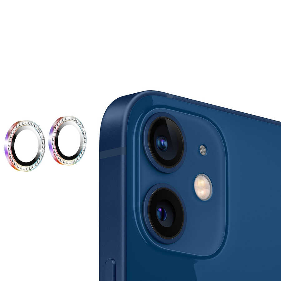 Apple iPhone 12 Mini Zore CL-06 Kamera Lens Koruyucu