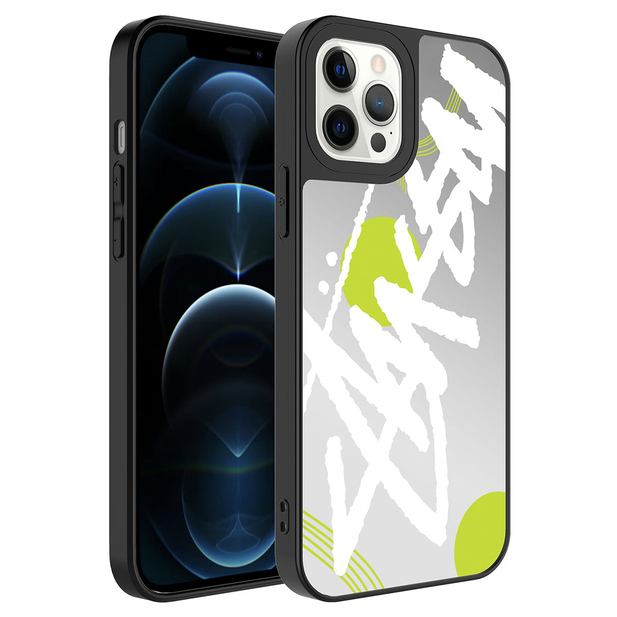 Apple iPhone 12 Pro Uyumlu Kılıf Aynalı Desenli Kamera Korumalı Parlak Zore Mirror Kapak