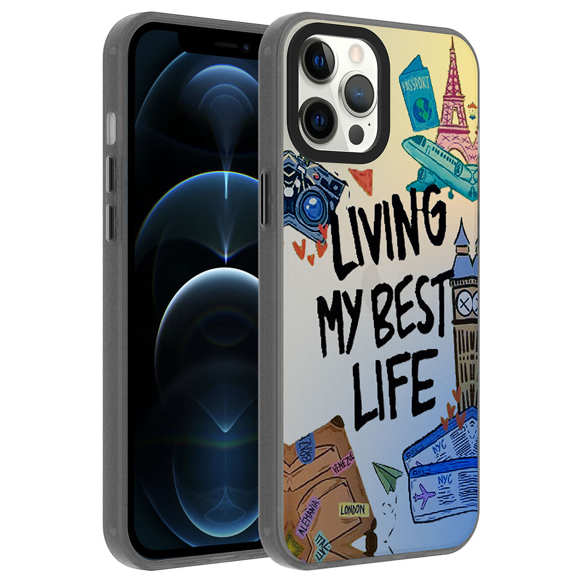Apple iPhone 12 Pro Uyumlu Kılıf Desenli Zore Dragon Sert Kapak
