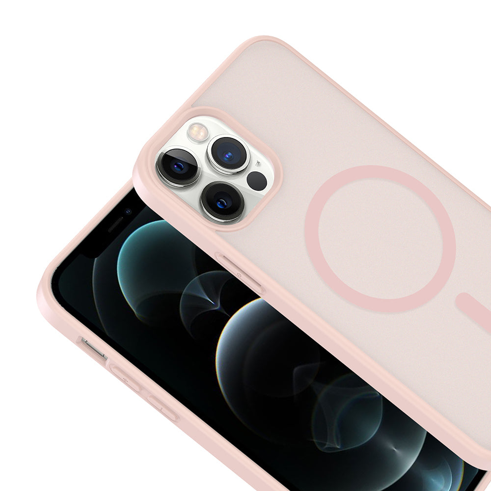 Apple iPhone 12 Pro Kılıf M-safe Şarj Özellikli Zore Babet Kapak