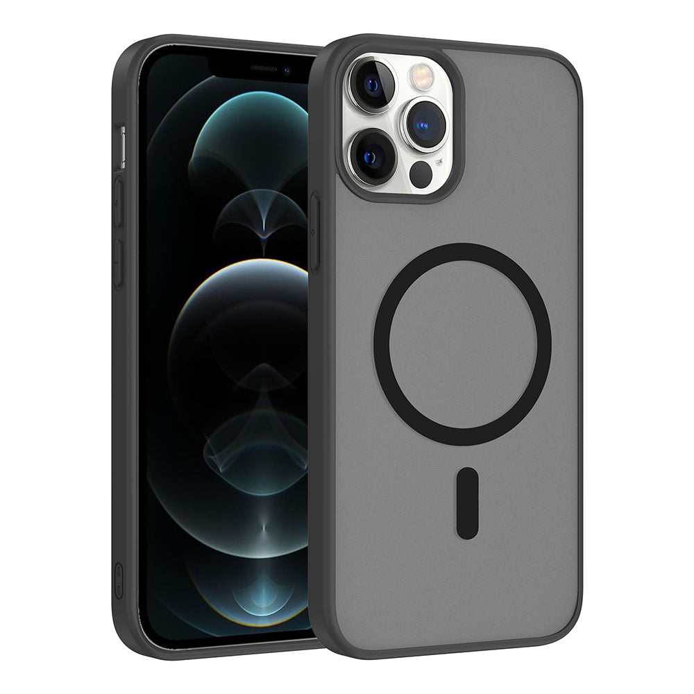 Apple iPhone 12 Pro Kılıf M-safe Şarj Özellikli Zore Babet Kapak