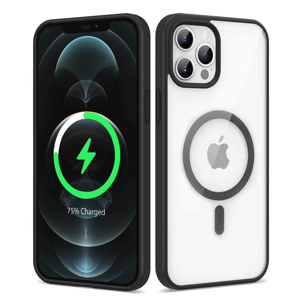 Apple iPhone 12 Pro Uyumlu Kılıf M-safe Wireless Şarj Özellikli Silikon Zore Ege Kapak