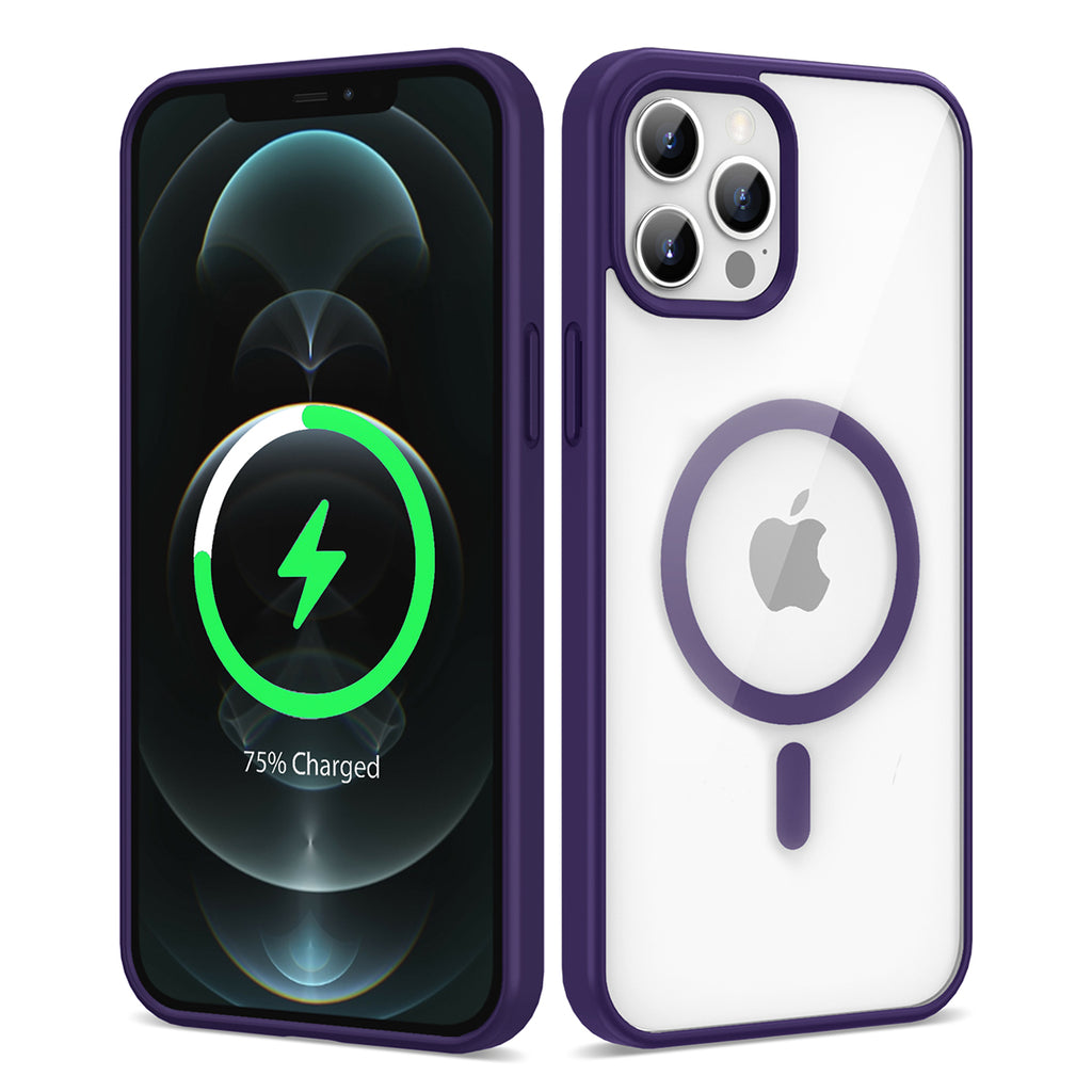 Apple iPhone 12 Pro Uyumlu Kılıf M-safe Wireless Şarj Özellikli Silikon Zore Ege Kapak