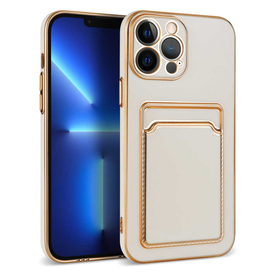 Apple iPhone 12 Pro Uyumlu Kılıf Zore Bark Kartlıklı Kapak