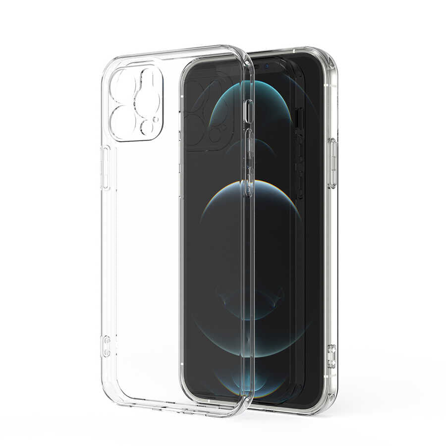 Apple iPhone 12 Pro Uyumlu Kılıf Zore Kamera Korumalı Süper Silikon Kapak
