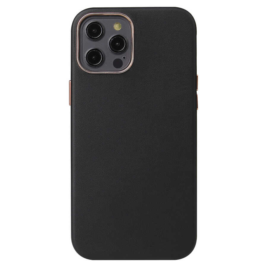 Apple iPhone 12 Pro Uyumlu Kılıf Zore Leathersafe Wireless Kapak