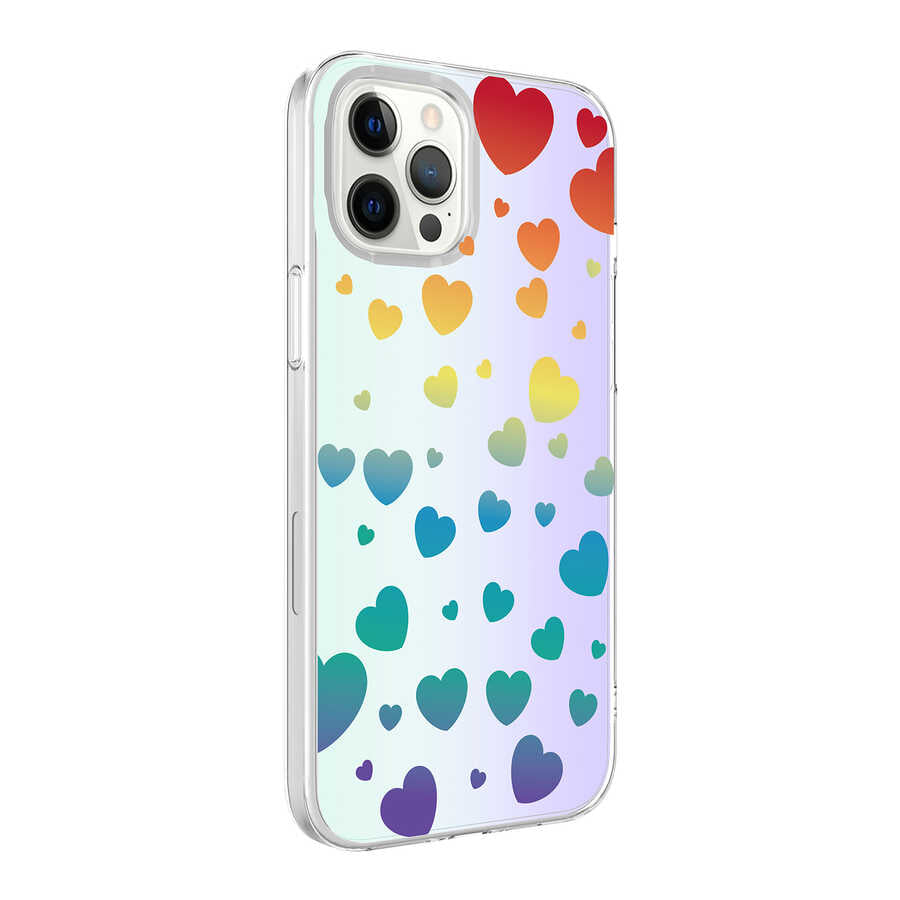 Apple iPhone 12 Pro Uyumlu Kılıf Zore M-Blue Desenli Kapak