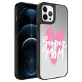 Apple iPhone 12 Pro Max Uyumlu Kılıf Aynalı Desenli Kamera Korumalı Parlak Zore Mirror Kapak