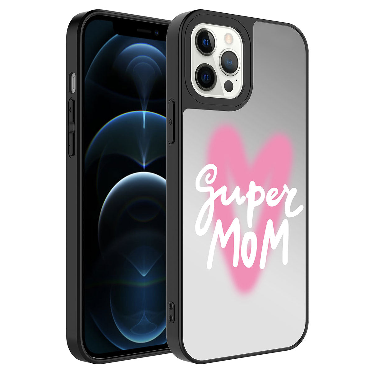 Apple iPhone 12 Pro Max Uyumlu Kılıf Aynalı Desenli Kamera Korumalı Parlak Zore Mirror Kapak