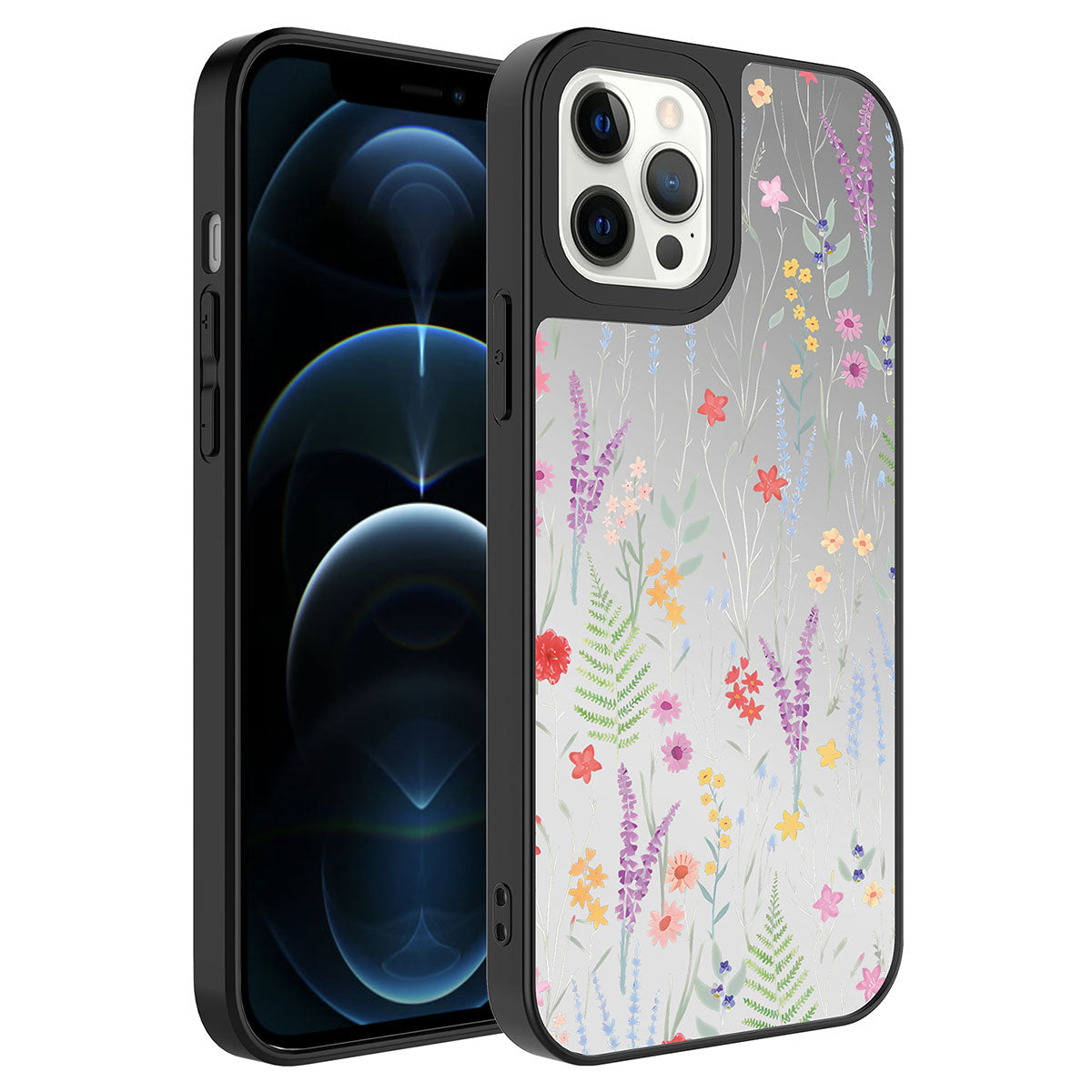 Apple iPhone 12 Pro Max Uyumlu Kılıf Aynalı Desenli Kamera Korumalı Parlak Zore Mirror Kapak